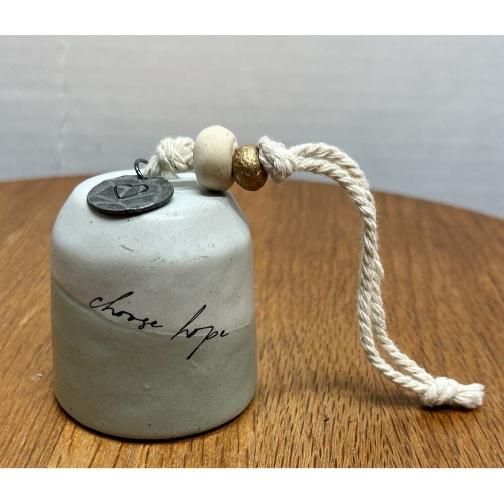 Demdaco Bell of Hope Ceramic Mini Inspired Bell Choose Hope Inspirational